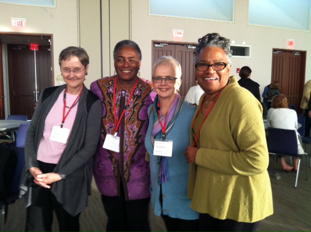 Happy campers at the 2014 BIO conference in Boston, all of us members of a book-writing group in Washington. From left, Bonny Miller, Sonja Williams, me and Cheryl LaRoche. 