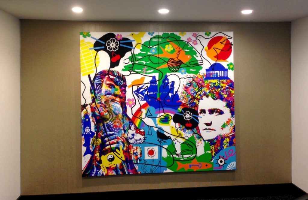 Carlyle Hotel Mural on Eliza Scidmore by Anna Rose Soevik