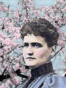 Hand-colored photo Eliza Scidmore from "Eliza's Cherry Trees"
