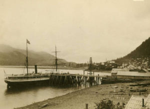 Steamer "Idaho" in Juneau, 1887