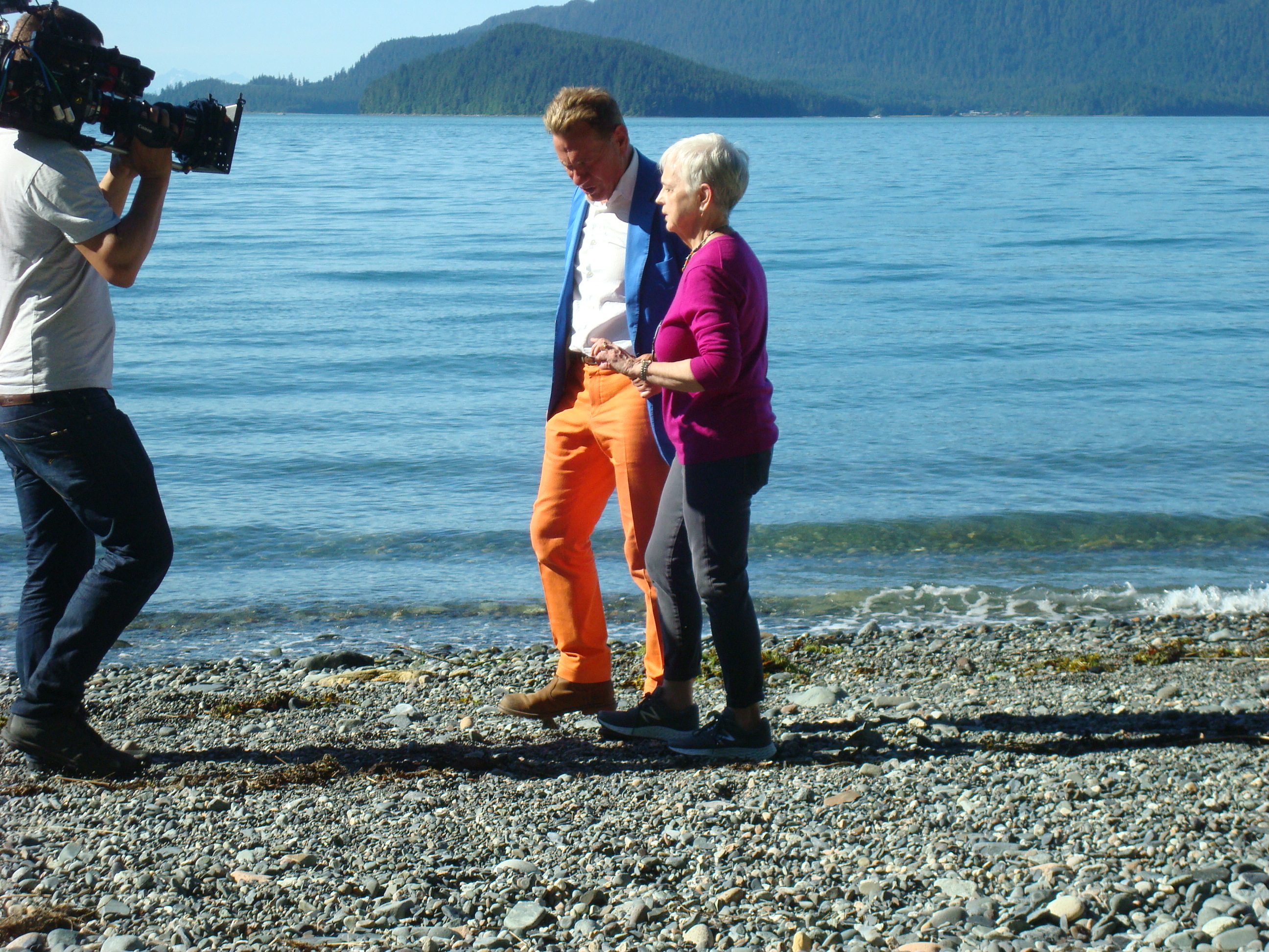 In Juneau Michael Portillo and Diana Parsell